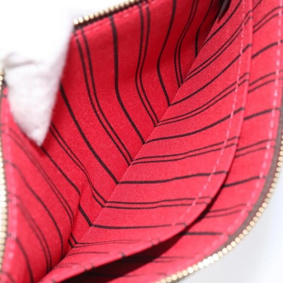 LOUIS VUITTON Damier Ebene Neverfull MM Pouch Accessory Pouch LV - Picture 15 of 16